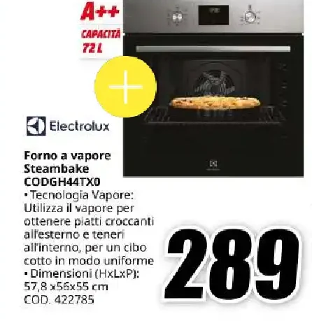 Forno a vapore Electrolux CODGH44TX0