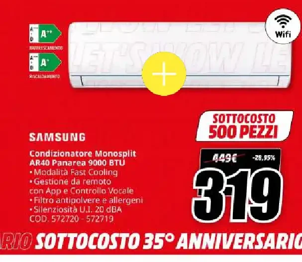 Condizionatore monosplit Samsung AR40