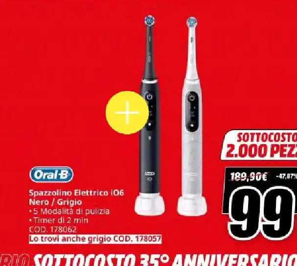 Spazzolino elettrico Oral-B iO6