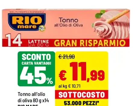 Tonno all'olio di oliva