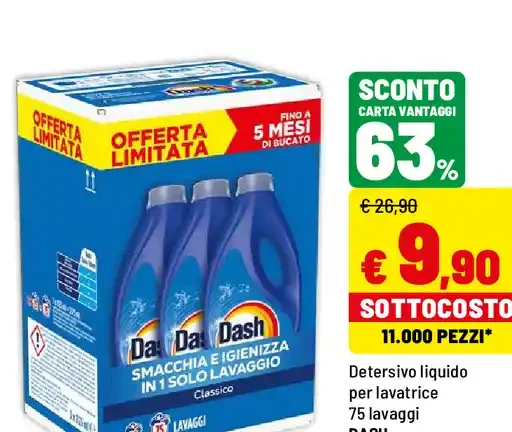 Detersivo liquido per lavatrice