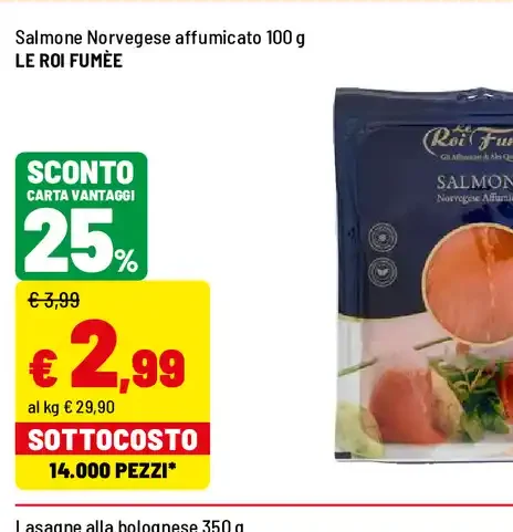 Salmone norvegese affumicato