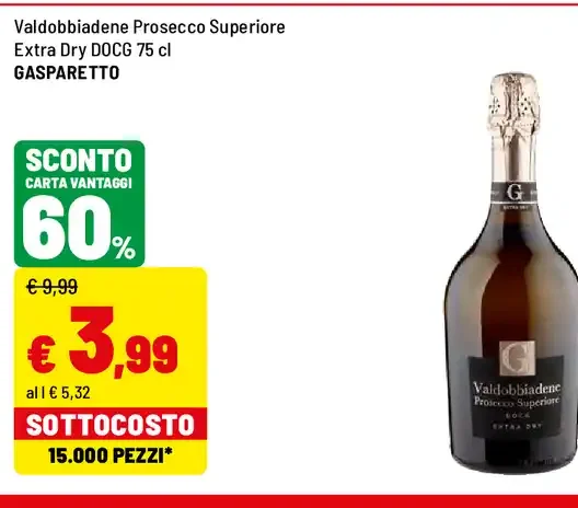 Valdobbiadene Prosecco Superiore Extra Dry DOCG