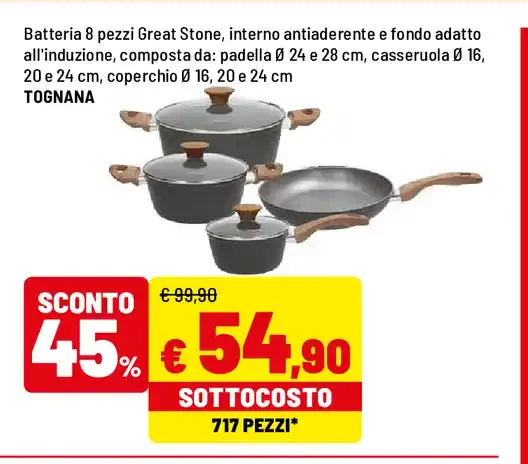 Batteria di pentole Great Stone