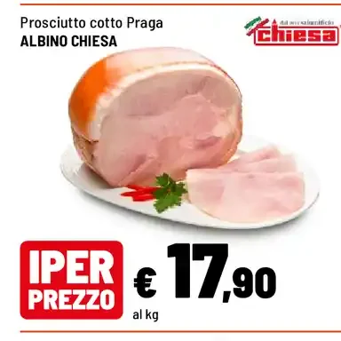 Prosciutto cotto Praga