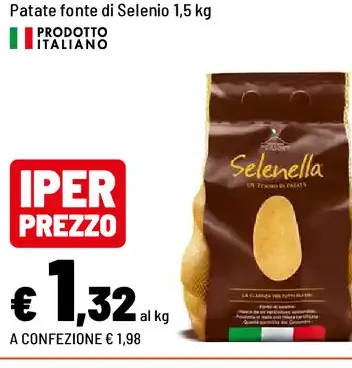 Patate fonte di Selenio