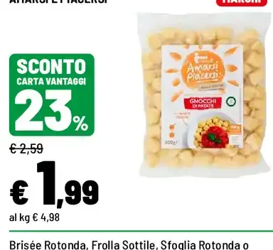 Gnocchi di patate senza glutine