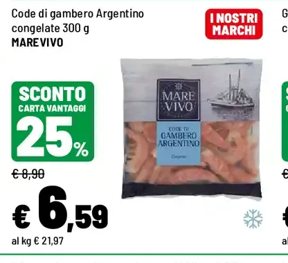 Code di gambero Argentino congelate