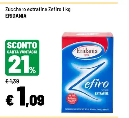 Zucchero extrafine Zefiro