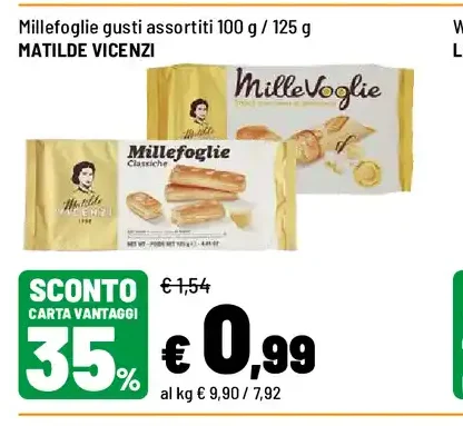 Millefoglie gusti assortiti