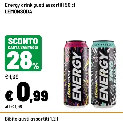 Energy drink gusti assortiti