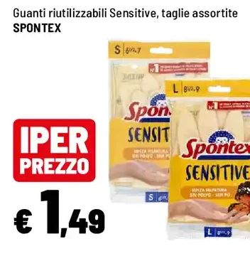 Guanti Sensitive Spontex