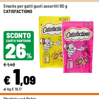 Snack per gatti Catsfactions