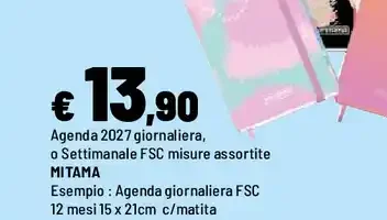 Agenda giornaliera o settimanale FSC