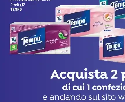 Fazzoletti Complete Care o Pelli sensibili