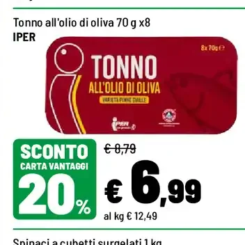 Tonno all'olio di oliva