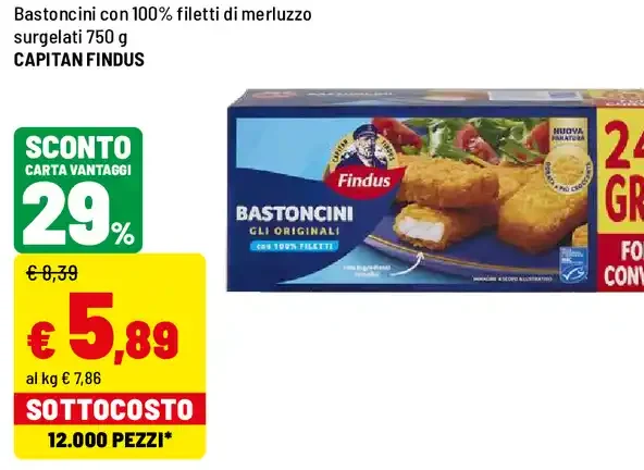 Bastoncini di merluzzo