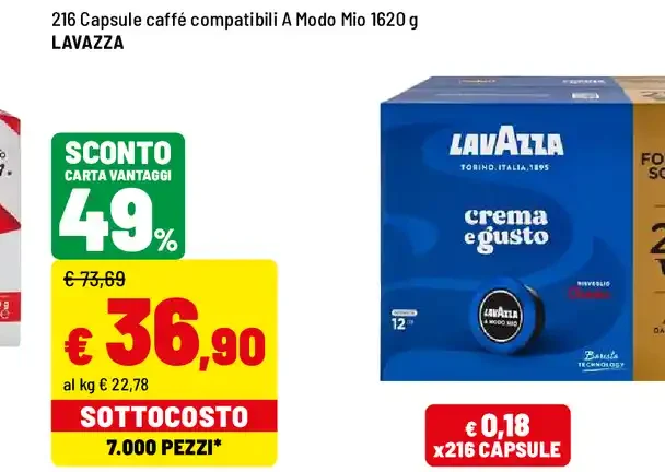 Capsule caffè compatibili A Modo Mio