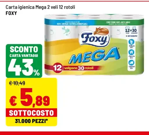 Carta igienica Mega