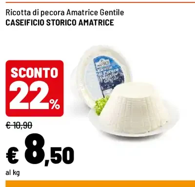 Ricotta di pecora Amatrice Gentile