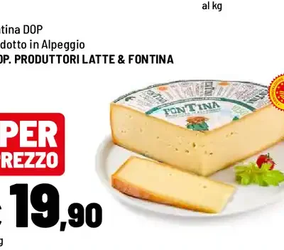 Fontina DOP Prodotto in Alpeggio