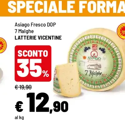 Asiago Fresco DOP 7 Malghe