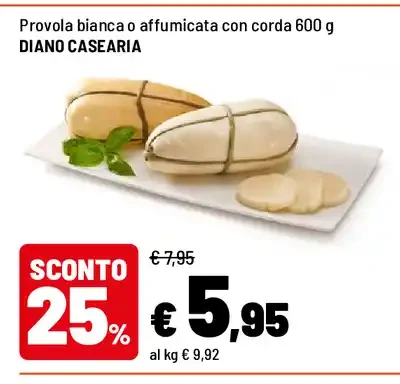 Provola bianca o affumicata con corda 600 g