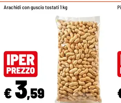 Arachidi con guscio tostati