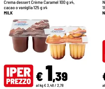 Crema dessert Crème Caramel