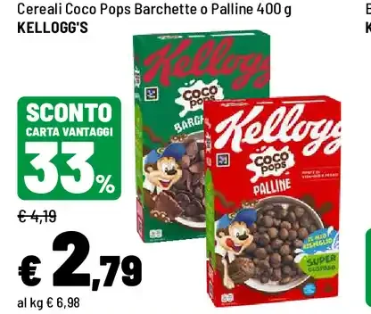 Cereali Coco Pops Barchette o Palline