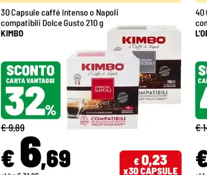 Capsule caffè Intenso o Napoli compatibili Dolce Gusto