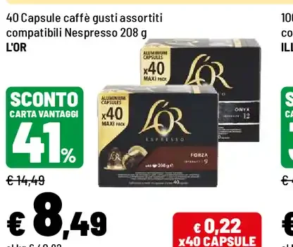 Capsule caffè gusti assortiti compatibili Nespresso