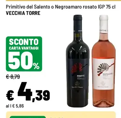Primitivo del Salento o Negroamaro rosato IGP