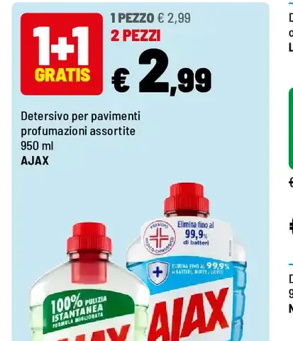 Detersivo pavimenti Ajax
