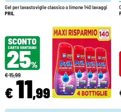 Gel lavastoviglie Pril