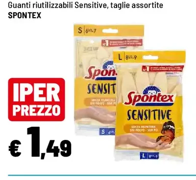 Guanti riutilizzabili Spontex