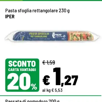 Pasta sfoglia rettangolare