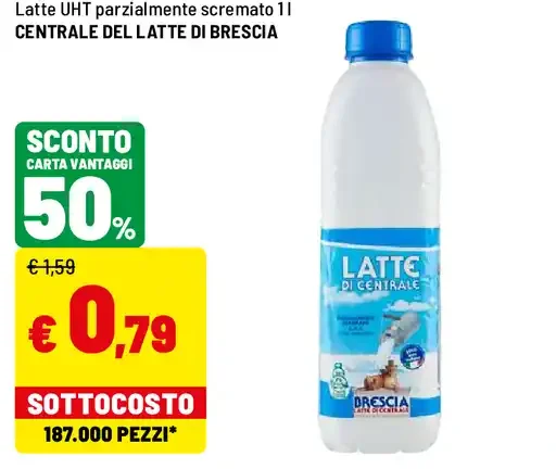 Latte UHT parzialmente scremato