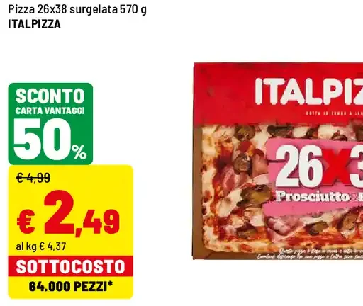Pizza surgelata