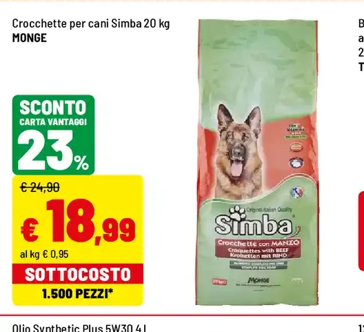Crocchette per cani Simba