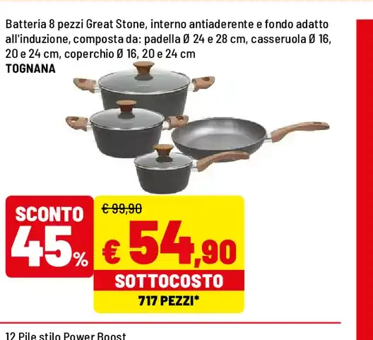 Batteria di pentole Great Stone