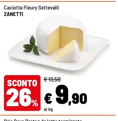 Caciotta Fleury Settevalli