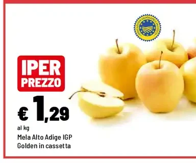 Mela Golden in cassetta