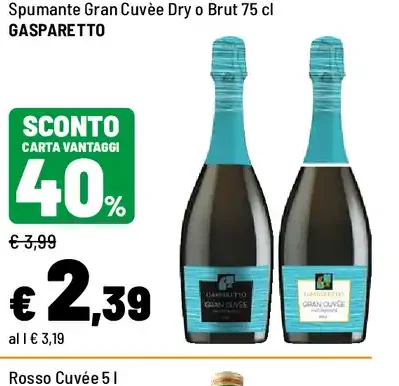 Spumante Gran Cuvée Dry o Brut
