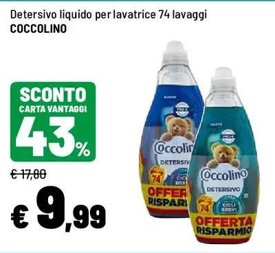 Detersivo lavatrice Coccolino