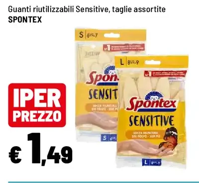 Guanti Sensitive Spontex