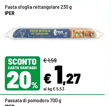 Pasta sfoglia rettangolare