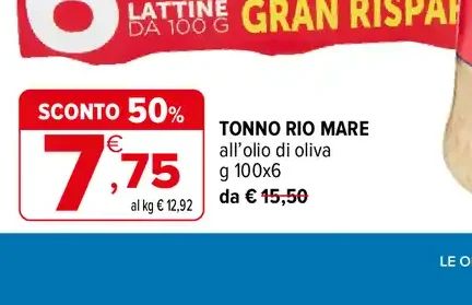 Tonno all’olio di oliva