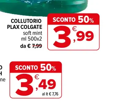 Collutorio Plax Colgate Soft Mint