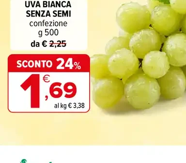 Uva bianca senza semi